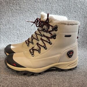 Pacific Mountain Alpine Waterproof Hiking Boots with Black & Red Laces Size 9.5